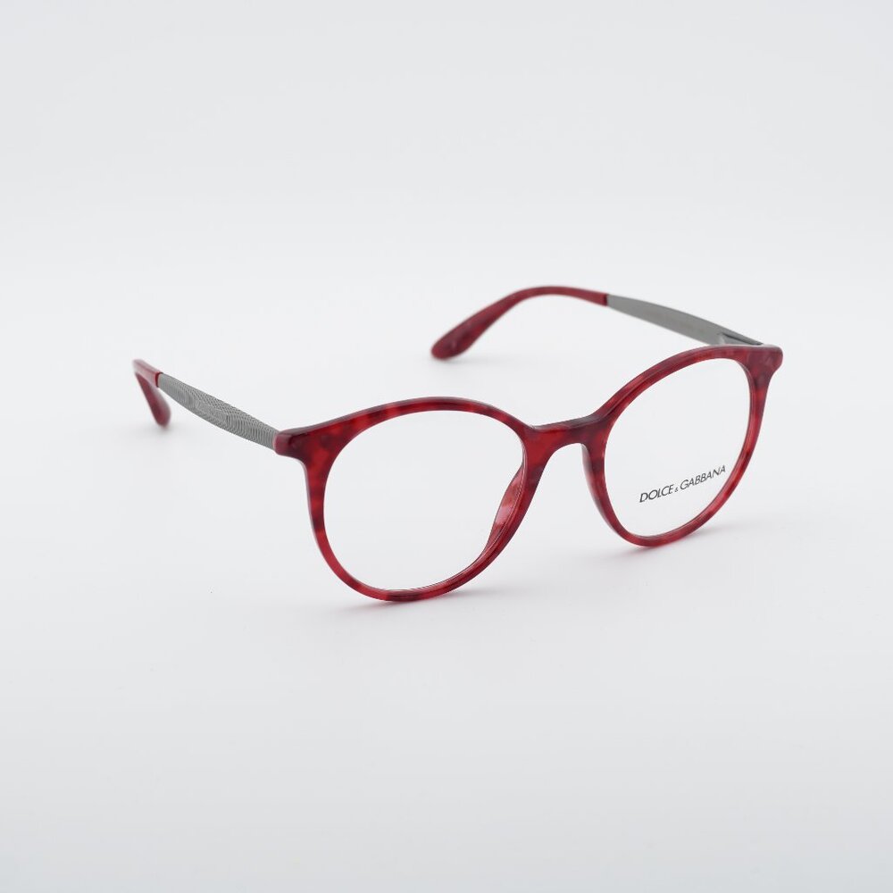 Dolce & Gabbana DG3292 3175 Eyeglasses Round 50mm Cherry Havana Frame